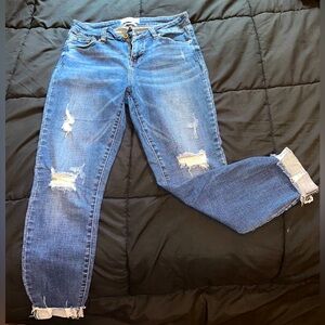 Pistola Distressed Dark Wash Skinny Jeans Size 28 Regular